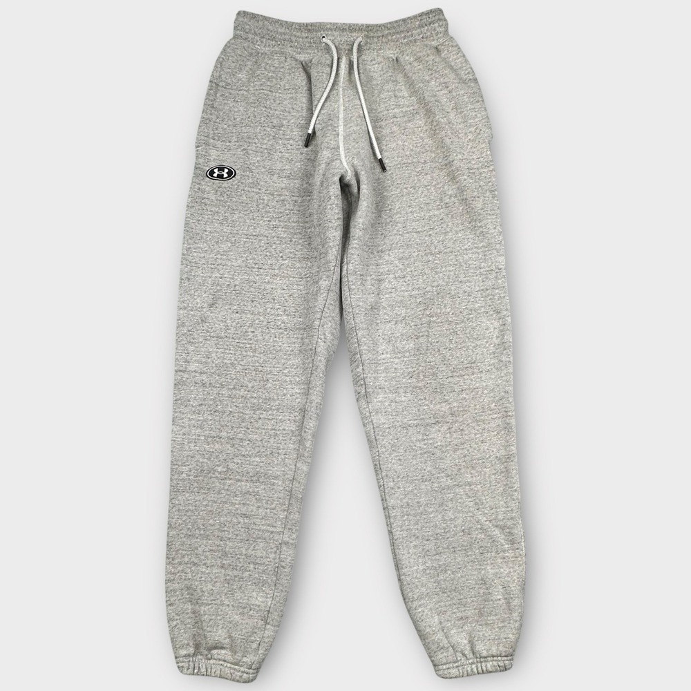 Under Armour Performance Originators Jogger Pants Mens S Gray Fleece Athleisure